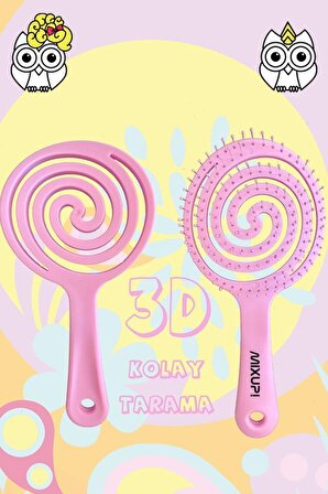 Mixup 3D Soft Touch Saç Fırçası Lila