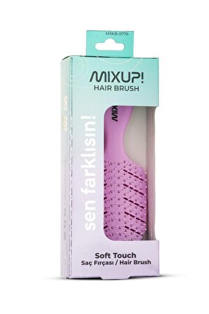 Mixup Mini Palmiye Soft Touch Saç Fırçası  Lila