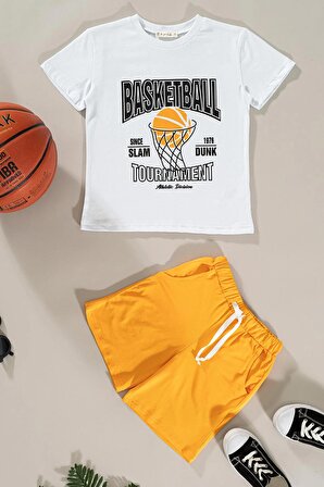 Basketball Baskılı Tshirt Şort Takım