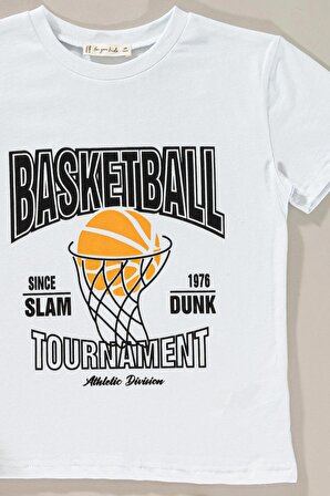 Basketball Baskılı Tshirt Şort Takım