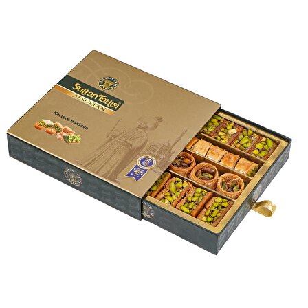 Al Sultan Sweets Karışık Baklava - 6lı Lezzet Koleksiyonu Kraft Kutu 250 Gr