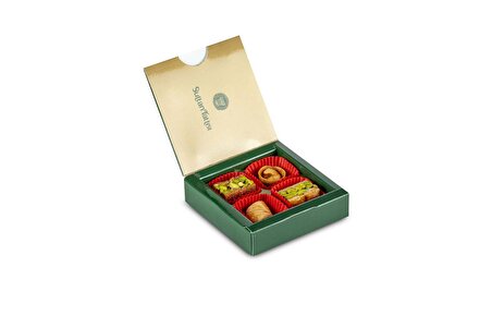 Al Sultan Sweets Karışık Baklava - 4' lü Lezzet Koleksiyonu Kraft Kutu