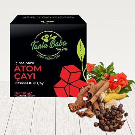 TanlaBaba Atom Bitki Çayı 170 Gr Doğal Bitkisel Glutensiz Laktozsuz Vegan