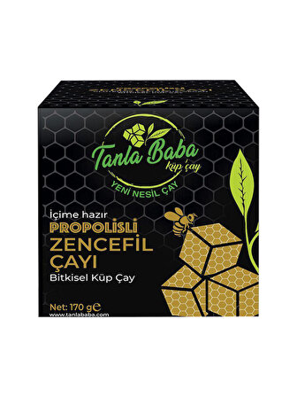TanlaBaba Propolisli Zencefil Bitki Çayı 170 Gr Doğal Çay Bitkisel Çay Bitki Çayı Küp Çay