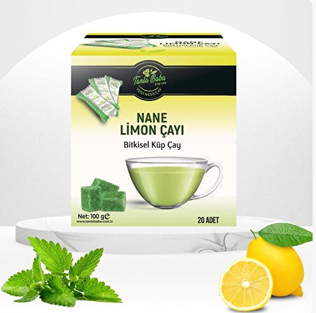 TanlaBaba Sargılı Nane Limon Bitki Çayı 100gr (20 ADET) Doğal Çay Bitkisel Çay Bitki Çayı Küp Çay