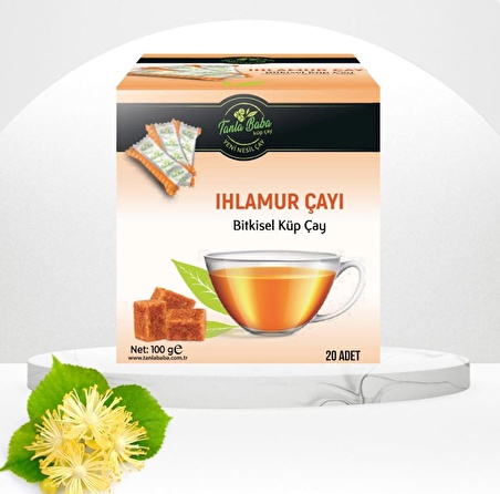 TanlaBaba Sargılı Ihlamur Bitki Çayı 100 gr (20 ADET) Doğal Çay Bitkisel Çay Bitki Çayı Küp Çay