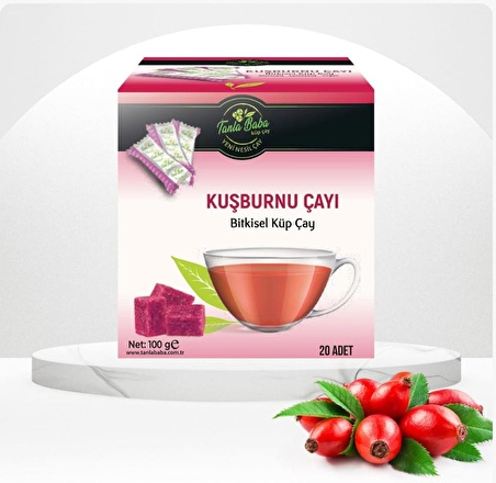 Sargılı Kuşburnu Bitki Çayı 100 gr (20 ADET) Doğal Çay Bitkisel Çay Bitki Çayı