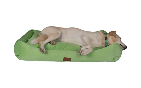Peggy Luna XL Üstü Açık Koku Tutmaz Fıstık Yeşili Büyük Irk Köpek Yatağı