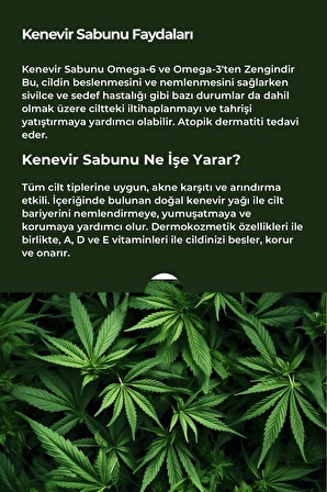 Kenevir Sabunu Natural 120gr.