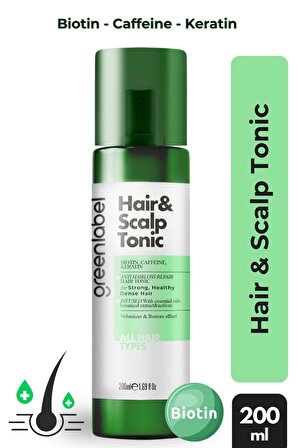 Hair & Scalp Tonic - Saç ve Saç Derisi için Güçlendirici ve Dökülme Karşıtı Saç Toniği 200ml.