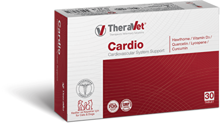 TheraVet Cardio Yavru - Yetişkin Dolaşım Sistemini Destekleyici Multivitamin Tablet 30 Adet 