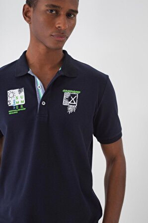 Xint Erkek Lacivert Polo Yaka T-shirt 502136  