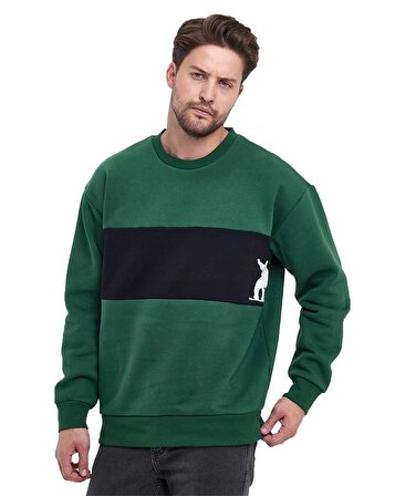 Erkek 3 İplik Oversize Sweatshirt
