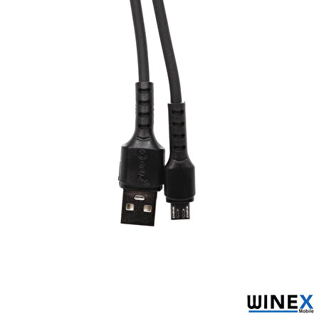 Global CA116 USBA to Micro Hızlı Data ve Şarj Kablosu 3A Siyah WNE0681