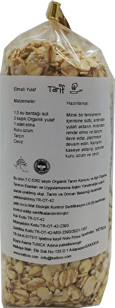 Organik Yulaf Ezmesi 200 Gram Katkısız Doğal