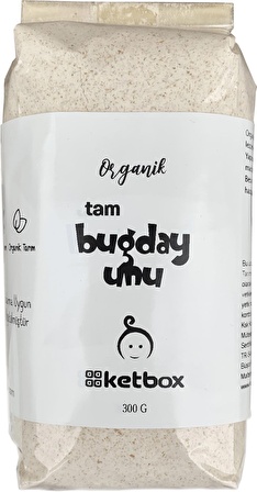 Organik Tam Buğday Unu 300 GR +8 Ay