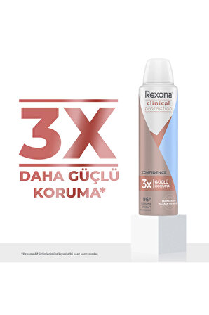 Clinical Protection Kadın Sprey Deodorant Confidence 96 Saat Koruma 150 ml X2