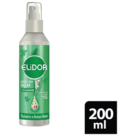 Elidor Sağlıklı Uzayan Saçlar Besleyici Tüm Saç Tipleri İçin Keratinli Bakım Yapan Sıvı Sprey Saç Kremi 200 ml