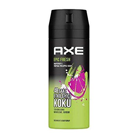 Axe Fresh Pudrasız Ter Önleyici Leke Yapmayan Erkek Sprey Deodorant 150 ml