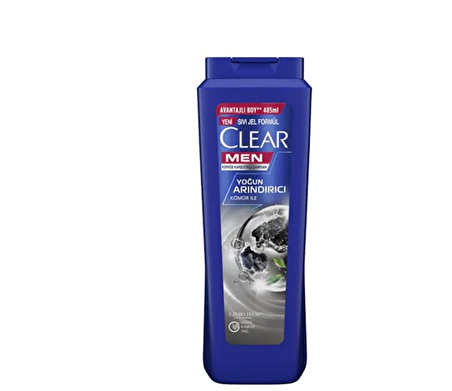 Clear Men Tüm Saçlar İçin Arındırıcı Kömür Özlü Şampuan 485 ml