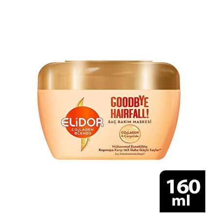 Elidor Collagen Blends Şampuan 350ml Saç Bakım Kremi 170ml Saç Bakım Maskesi 160ml Saç Dökülme Karşıtı 3lü Set