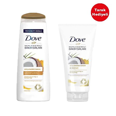 Dove Güçlendirici Saç Bakım Seti Tarak Hediyeli 3lü Set