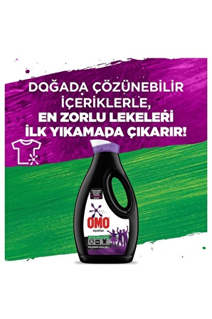 Omo Active Siyahlar İçin Sıvı Deterjan 1690 ml 26 Yıkama 