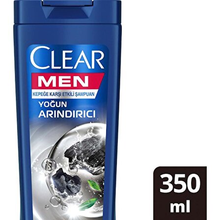 Clear Men Kepeğe Karşı Etkili Şampuan Yoğun Arındırıcı Kömür 350 ml