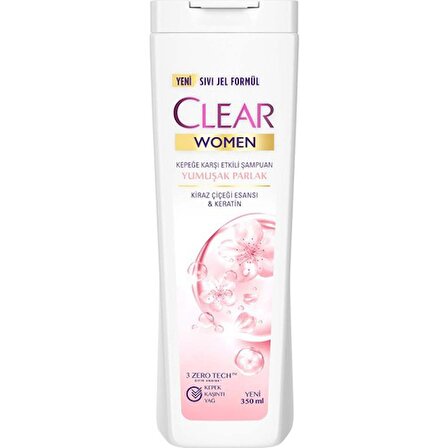 Clear Women Yumuşak Ve Parlak Kepeğe Karşı Etkili Şampuan 350 Ml