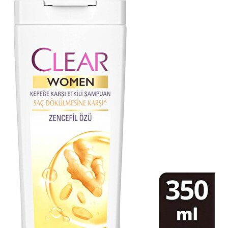 Clear Women Saç Dökülmesine Karşı Kepeğe Karşı Etkili Şampuan 350 Ml