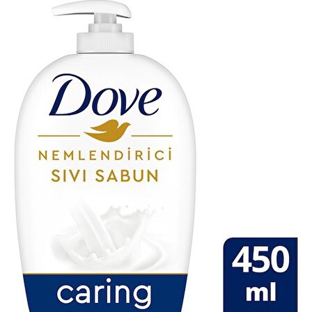 Dove Nemlendirici Sıvı Sabun Caring 1/4 Nemlendirici Krem Etkili 450 Ml