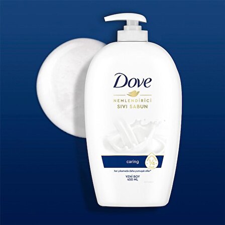 Dove Nemlendirici Sıvı Sabun Caring 1/4 Nemlendirici Krem Etkili 450 Ml