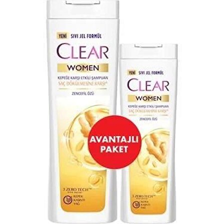Clear Women Şaç Dökülmesine Karşı Şampuan 350 Ml+180 Ml