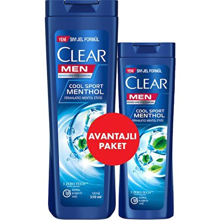 Clear Men Cool Sport Şampuan 350 Ml+180 Ml