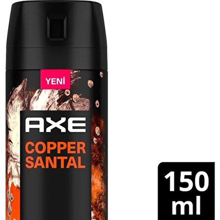 Axe Copper Santal Bay Deodorant 150 Ml Yeni