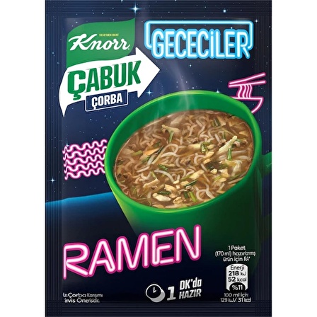 Knorr Çabuk Çorba Gececiler Ramen 17 gr