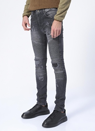 Aeropostale  Skinny Fit Antrasit Erkek Denim Pantolon I-EDPK119