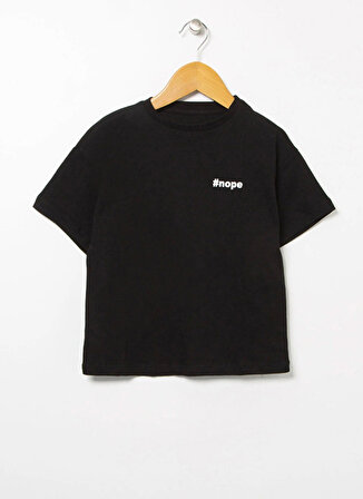 Limon Bscboy 01 Siyah Bisiklet Yaka Standart Fit Erkek Çocuk Baskılı T-Shirt