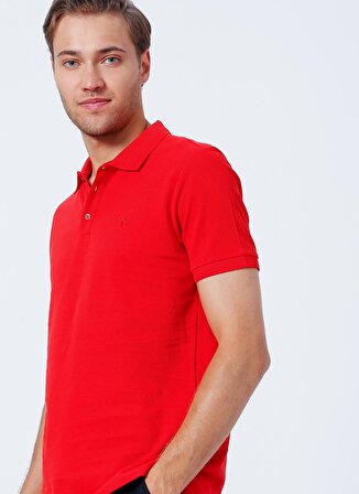 Fabrika Comfort Düz Kırmızı Erkek Polo T-Shirt NOBRO K CEPSIZ