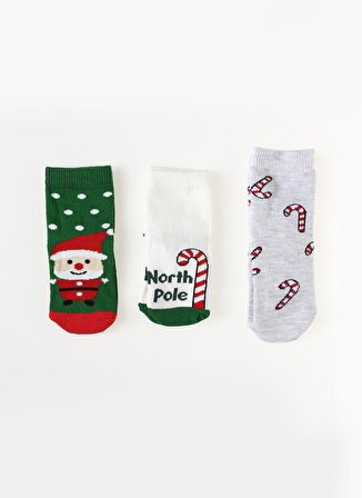 Mammaramma Çok Renkli Bebek Soket Çorap BABY NEW YEAR24