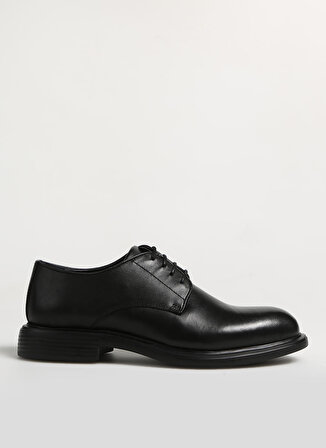 Fabrika Deri Siyah Erkek Klasik Ayakkabı TERESINA