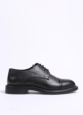 Fabrika Deri Siyah Erkek Klasik Ayakkabı JOSE