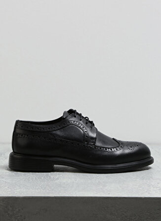 Fabrika Deri Siyah Erkek Klasik Ayakkabı ANOVA