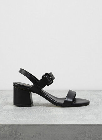 F By Fabrika Siyah Kadın Topuklu Sandalet KITEYN