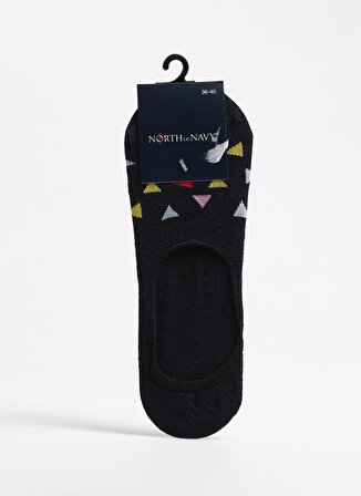 North Of Navy Lacivert Kadın Babet Çorabı