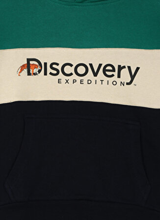 Discovery Expedition  Erkek Çocuk Kapüşonlu Uzun Kollu Relaxed Blok Sweatshirt D3WB-SWT28