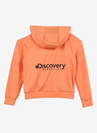 Discovery Expedition Somon Kız Çocuk Kapüşonlu Baskılı Sweatshirt D3WG-SWT15