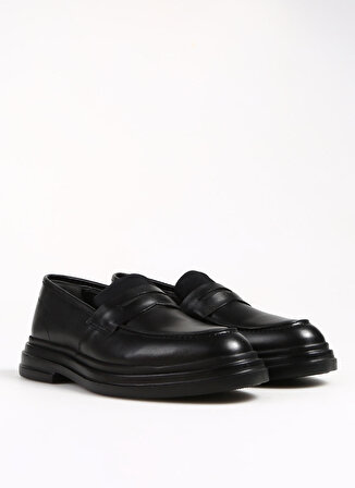 Fabrika Siyah Erkek Deri Klasik Ayakkabı CARLEY