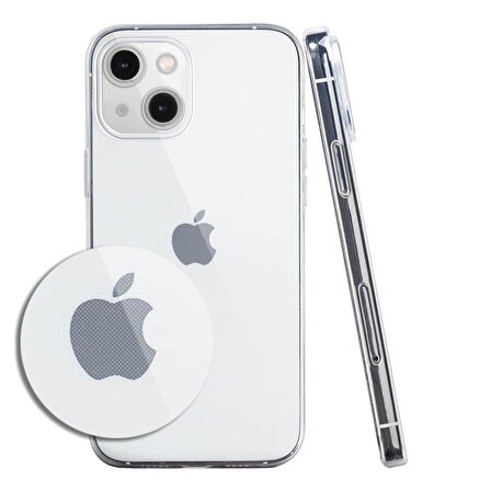 iPhone 14 Plus Kılıf Lüx Şeffaf Silikon Kılıf
