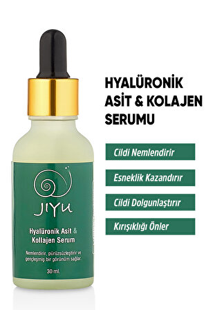 Jiyu Kırışıklık Giderici Hyaluronik Asit ve Kolajen Dolgunlaştırıcı Botox Etkili Serum 30 ml.